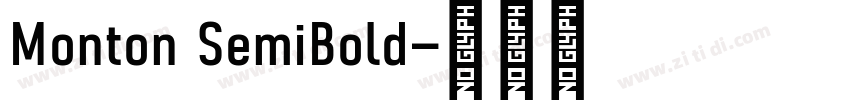 Monton SemiBold字体转换